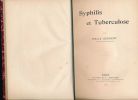 Syphilis et tuberculose . SERGENT Emile