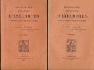 Dictionnaire encyclopédique d'anecdotes modernes et anciennes, françaises et étrangères. EDMOND GUERARD