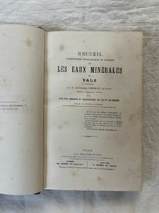 Recueil d'observations physiologiques et cliniques sur les eaux minérales de Vals (Ardêche) suivi d'une note géologique et paléontologique sur Vals et ses environs