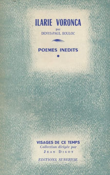 Ilarie Voronca. Poèmes inédits. BOULOC Denys-Paul