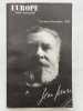 Revue Europe. Jean Jaurès . REVUE EUROPE ] 