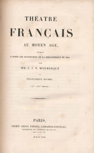 Théâtre français au Moyen-Âge