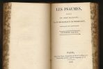 Les Psaumes traduits en vers français. SAPINAUD de BOISHUGUET Jean de