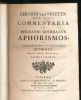 Commentaria in Hermanni Boerhaave Aphorismos, de cognoscendis et curandis morbis. VAN SWIETEN Gerardi