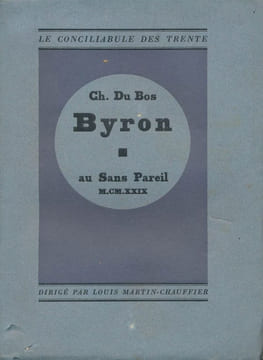 Byron et le Besoin de la Fatalité. Charles du BOS