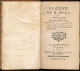 Le génie de M. Hume ou analyse de ses ouvrages dans laquelle on pourra prendre une idée exacte des Moeurs, des Usages, des Coutumes, des Loix et du ...