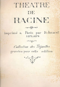 Collection des vignettes gravées par Frédéric Hillemacher pour le Théâtre de Racine et Le Lutrin de Boileau-Despreaux. HILLEMACHER Eugène Ernest - ...