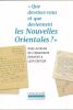 Que devenez-vous et que deviennent les Nouvelles Orientales ?. Onze auteurs de l'Imaginaire &eacute;crivent &agrave; leur &eacute;diteur. COLLECTIF 