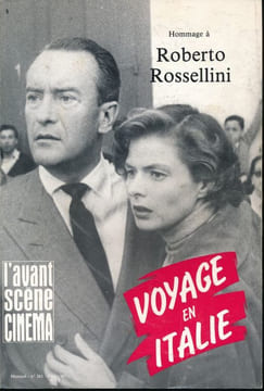 Hommage à Roberto Rossellini. Voyage en Italie. L'AVANT SCENE CINEMA
