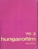 Hungarofilm. 1975. Bulletin 3. Collectif