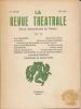 La revue théâtrale. Revue internationale du Théâtre. N° 13 été 1950. COLLECTIF 