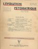 L'évolution psychiatrique. 1959. Fascicule II. Avril Juin. COLLECTIF 