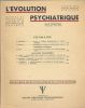 L'évolution psychiatrique. 1960. Tome XXV. Fascicule II. Avril Juin . COLLECTIF 