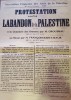 Affiche : Protestation contre l'abandon de la Palestine lue à la Chambre des Députés par M. Groussau le 25 août 1924 et au Sénat par M. ...