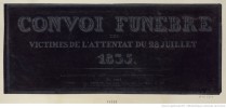 Convoi funéraire des victimes de l'attentat du 28 juillet 1835. LEMERCIER Charles