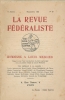 La revue Fédéraliste. Hommage à Louis Mercier. Décembre 1921. n°42 . COLLECTIF