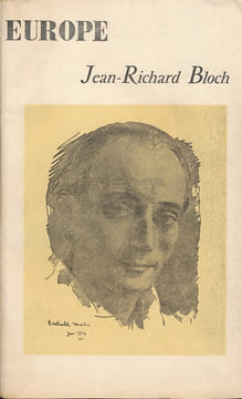 Revue Europe. Jean Richard Bloch . REVUE EUROPE ] 