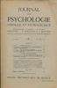 Journal de Psychologie normale et pathologique. 42e année. N°4 D'octobre - décembre 1949. COLLECTIF 