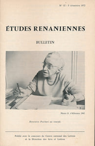 Société des Etudes Rénaniennes. Bulletin N° 12 de 1972