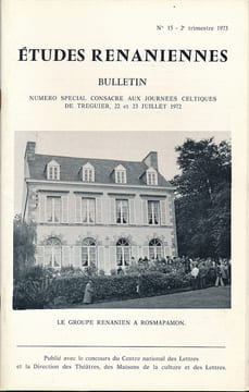 Société des Etudes Rénaniennes. Bulletin N° 15 de 1972. COLLECTIF