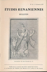 Société des Etudes Rénaniennes. Bulletin N° 16 de 1973