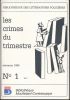 Les crimes du trimestre. Du n°1  au n°16. POLAR ] REVUES LITTERAIRES 