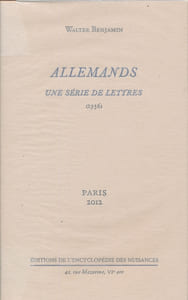 Allemands. Une série de lettres (1936)