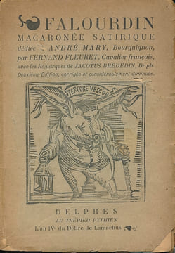 Falourdin macaronée satirique . FLEURET Fernand