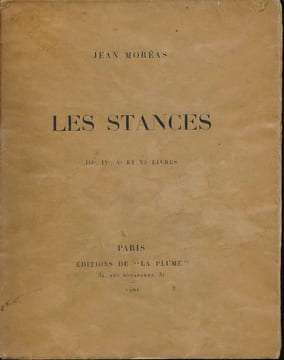 Les Stances. IIIe, IVe, Ve et VIe livres. MOREAS Jean