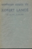 Quelques pages de Robert Lanoë. 30 août 1903 - 19 mai 1938. COLLECTIF