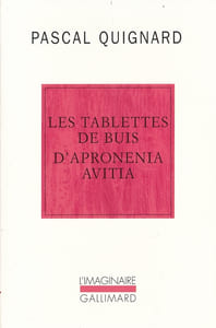 Les tablettes de buis d'Apronenia Avitia
