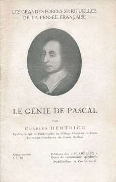 Le génie de Pascal . HERTRICH Charles