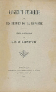 Marguerite d'Angoulêmeet le début de la réforme 
