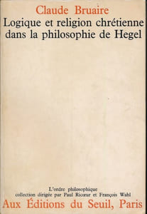 Logique et religion chrétienne dans la philosophie de Hegel