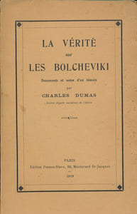 La vérité sur les Bolcheviki. Documents et notes d'un témoin