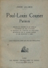 Paul-Louis Courier Parisien . LELARGE André 