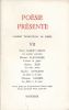 Poésie présente. Cahiers trimestriels de poésie. VII. POESIE PRESENTE  ] REVUE LITTERAIRE