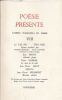 Poésie présente. Cahiers trimestriels de poésie. VIII. POESIE PRESENTE  ] REVUE LITTERAIRE