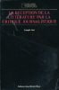 La réception de la littérature par la critique journalistique. Lectures de Bernanos  1926 - 1936. JURT Joseph