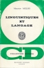 Linguistiques et langage. MOLHO Maurice