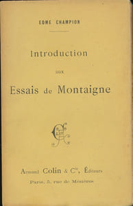 Introduction aux Essais de Montaigne