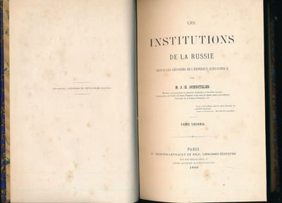 Les institutions de la Russie depuis les réformes de l'Empereur Alexandre II