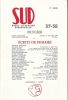 Sud. Revue littéraire bimestrielle. 37 - 38. Frugier. Ecrits de femmes . COLLECTIF 