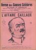 L'affaire Caillaux II. Revue des causes célèbres n°60 de 1920. COLLECTIF 