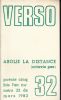 Verso 32. Abolie la distance. COLLECTIF 