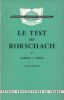 Le test de Rorschach. Tome 1 seul . BECK Samuel J