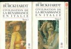 La Civilisation de la Renaissance en Italie. BURCKHARDT Jacob