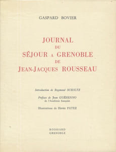Journal du séjour à Grenoble de Jean-Jacques Rousseau