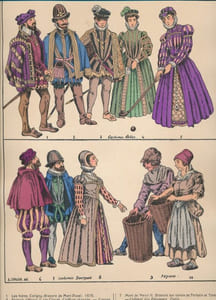 Histoire du costume civil en France de 80 avant J.C à 1930 après J.C 