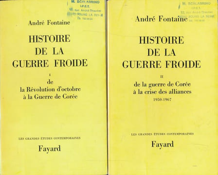 Histoire de la guerre froide. 2 volumes . FONTAINE André